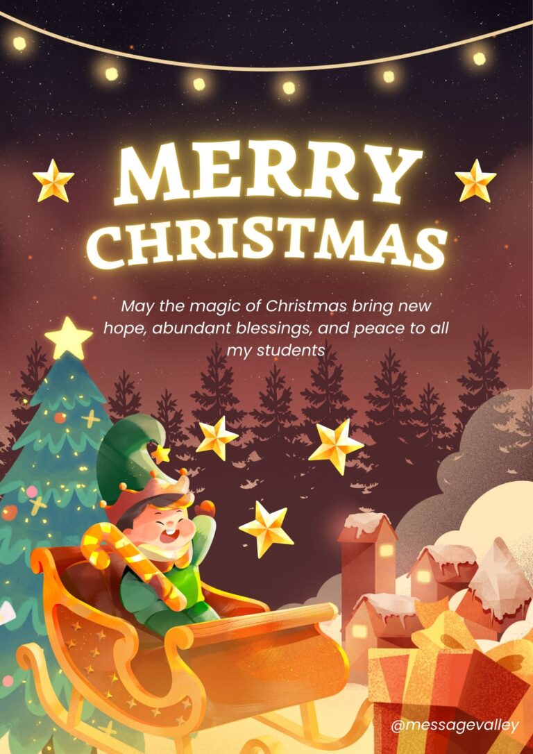 Christmas wishes for students