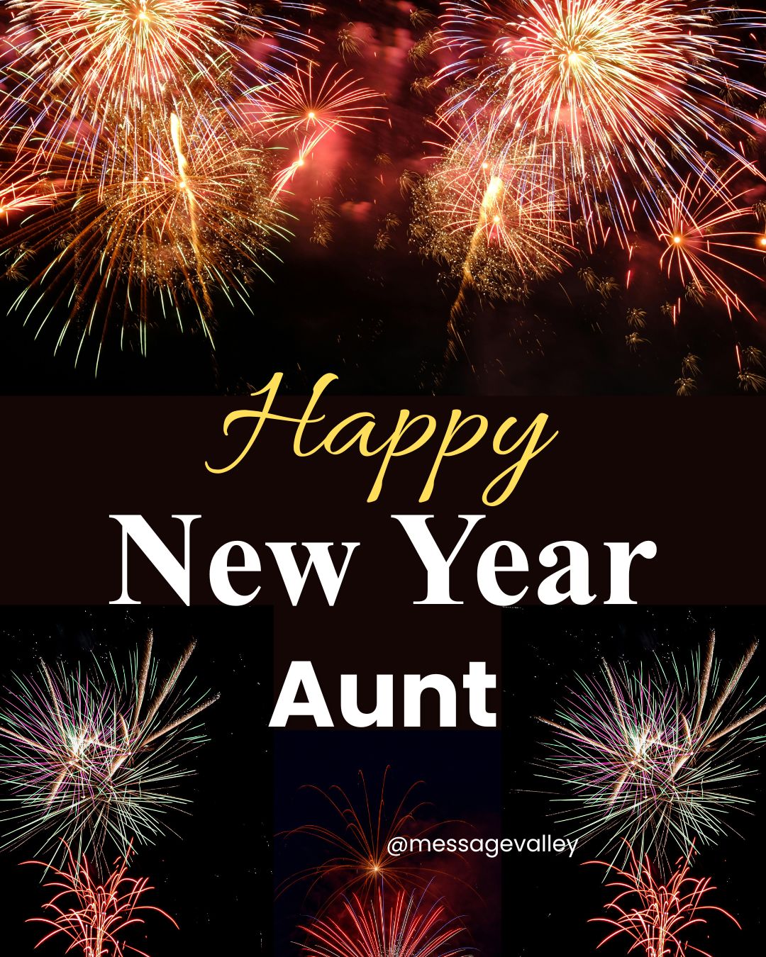 New Year Wishes for Aunt