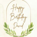 Happy Birthday David