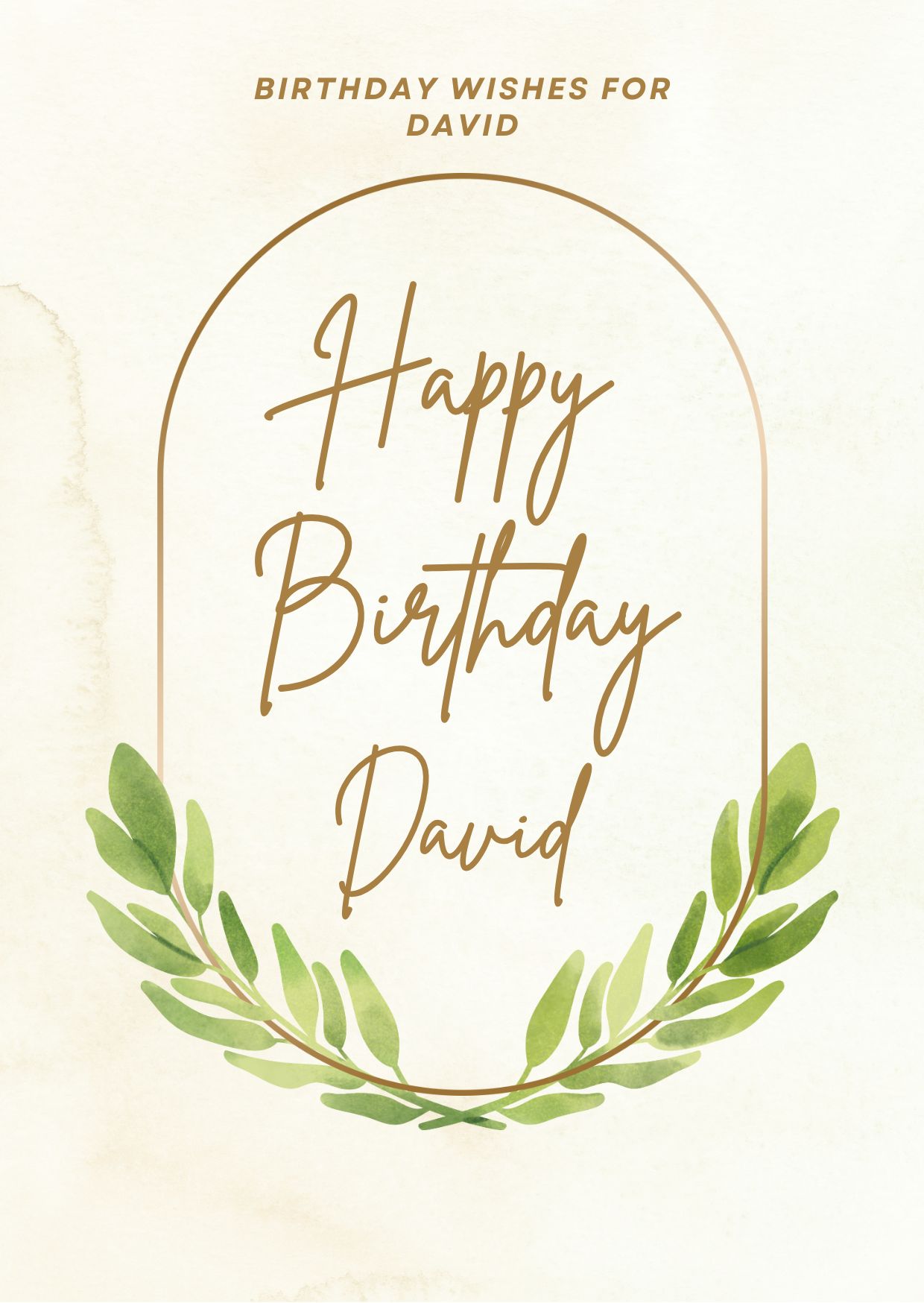 Happy Birthday David