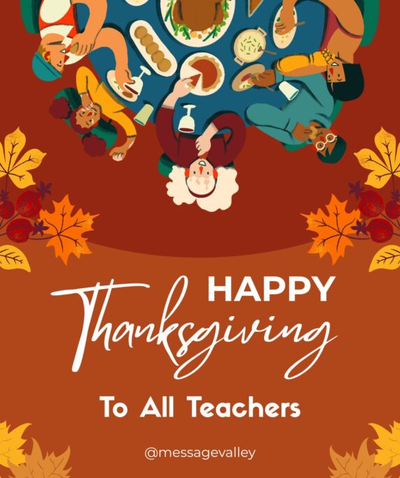 Thanksgiving Message for Teachers