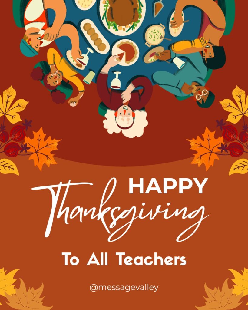 Thanksgiving Message for Teachers