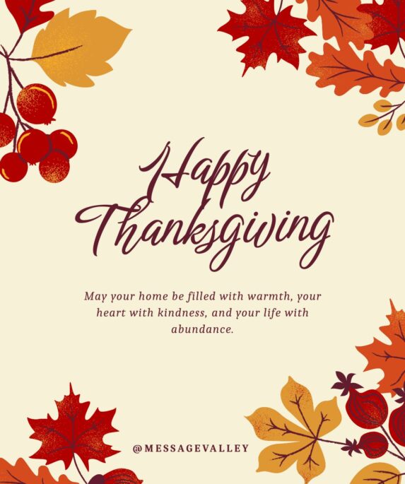 Thanksgiving Messages To Family