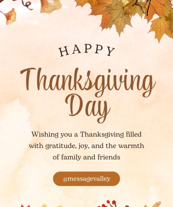 Thanksgiving Message To Friends