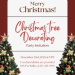Christmas Tree Trimming Party Invitation