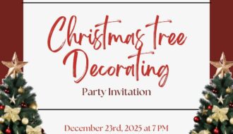 Christmas Tree Trimming Party Invitation