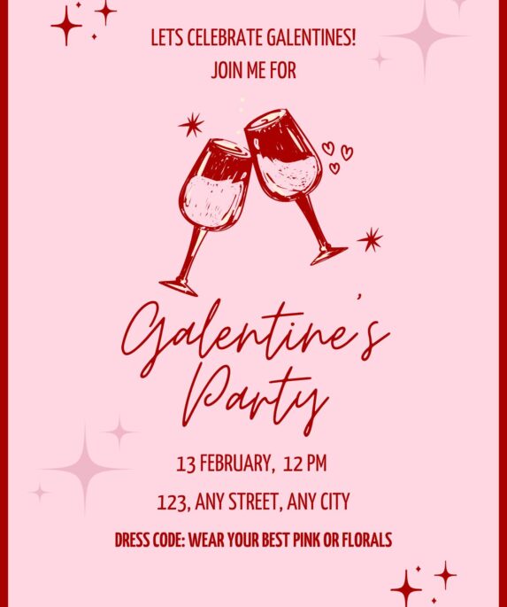 Galentine's Day Party Invitation Messages