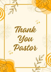 Thank you messages for Pastor for Counseling
