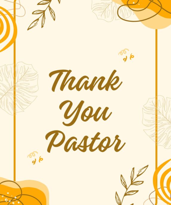 Thank you messages for Pastor for Counseling