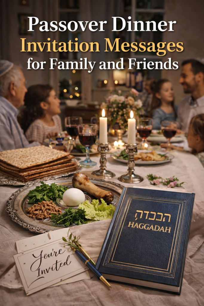 Passover Dinner Invitation Messages