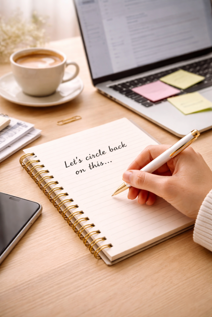 The Hidden Meaning Behind “Let’s Circle Back”