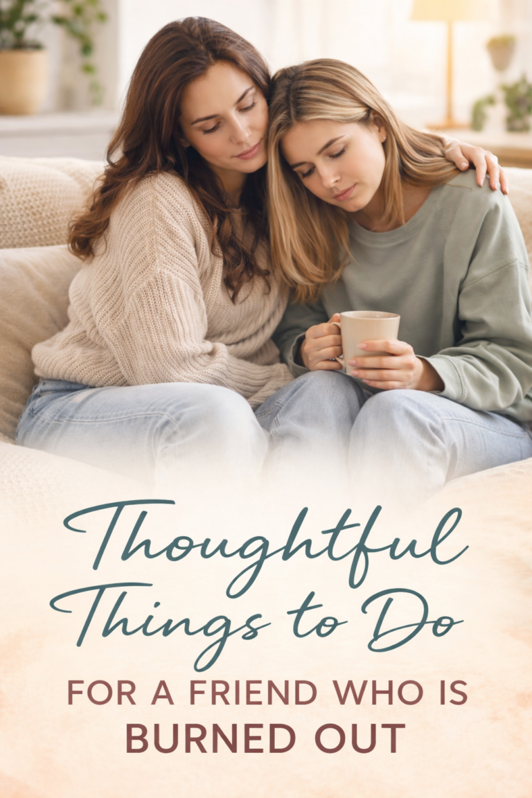 Thoughtful Things to Do for a Friend Who Is Burned Out
