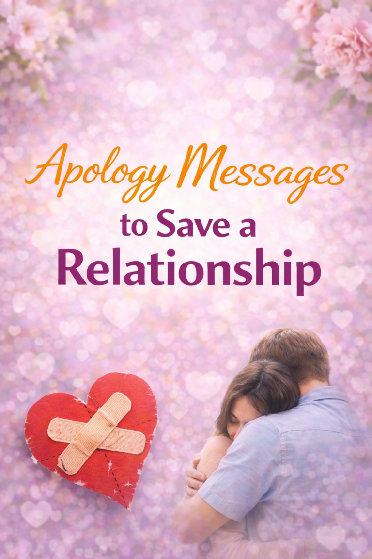 Apology Messages to Save a Relationship