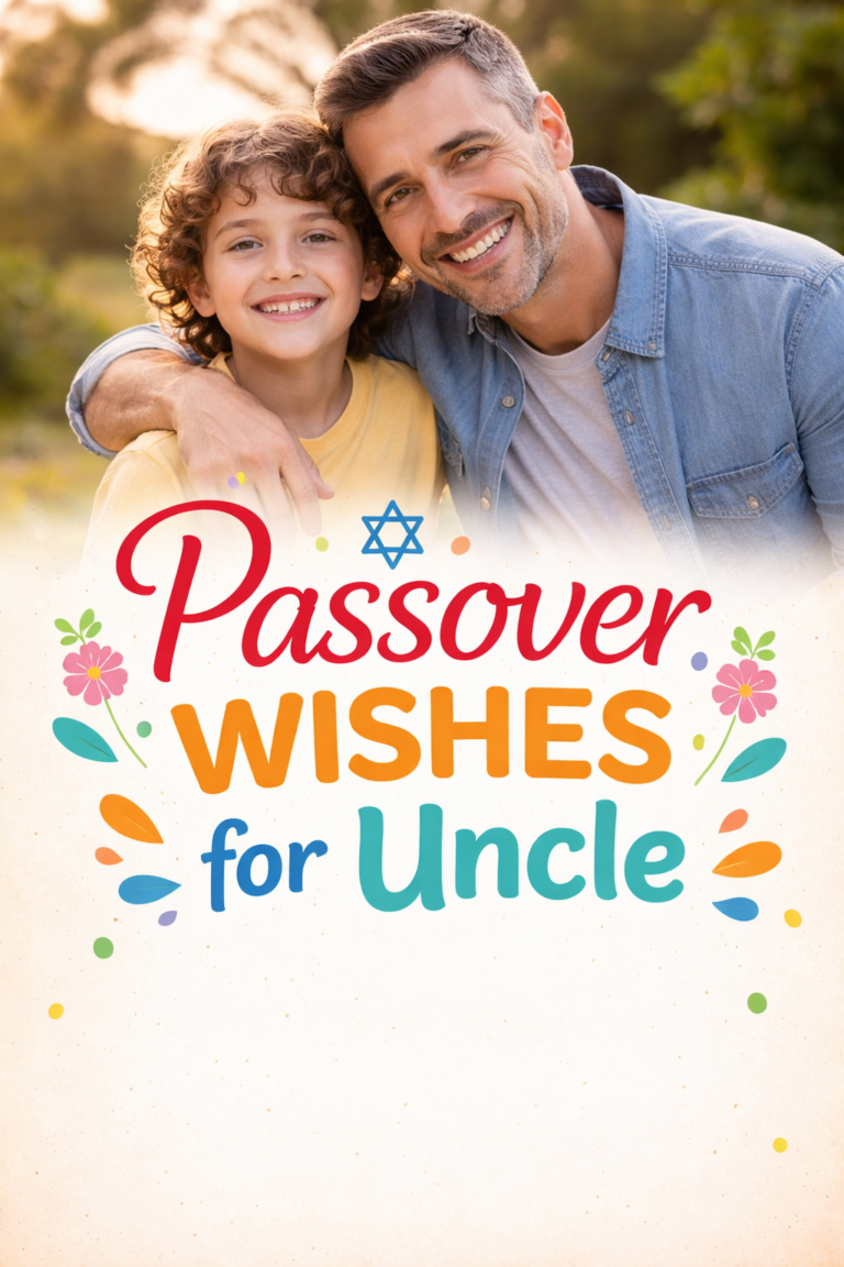 Passover Wishes for Uncle