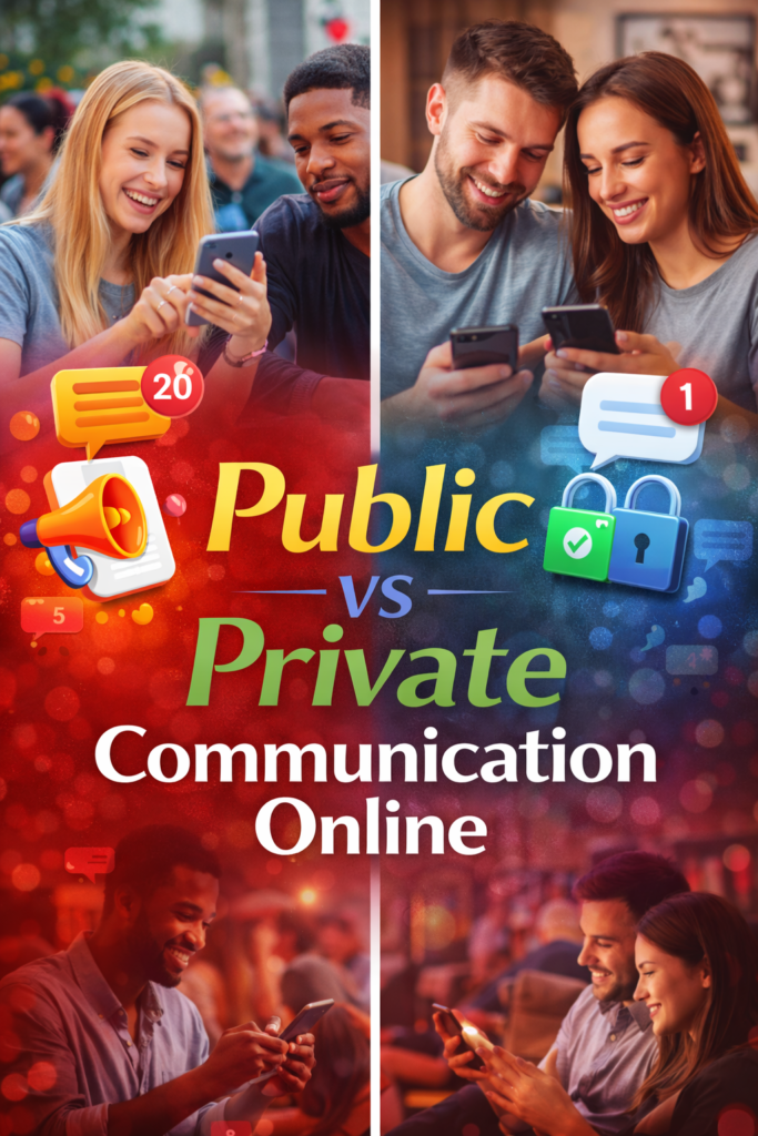 Public vs Private Communication Online
