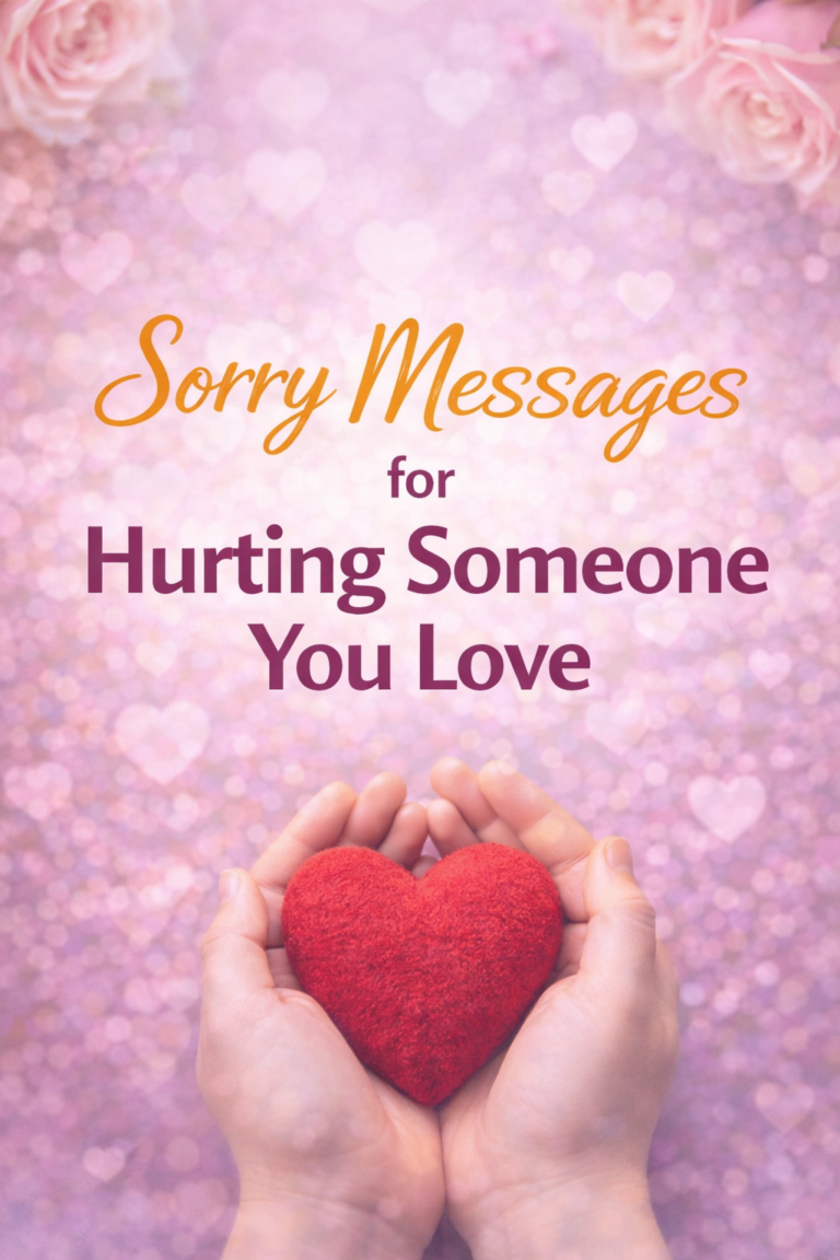 Sorry Messages for Hurting Someone You Love