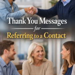 Thank You Messages for Referring to a Contact