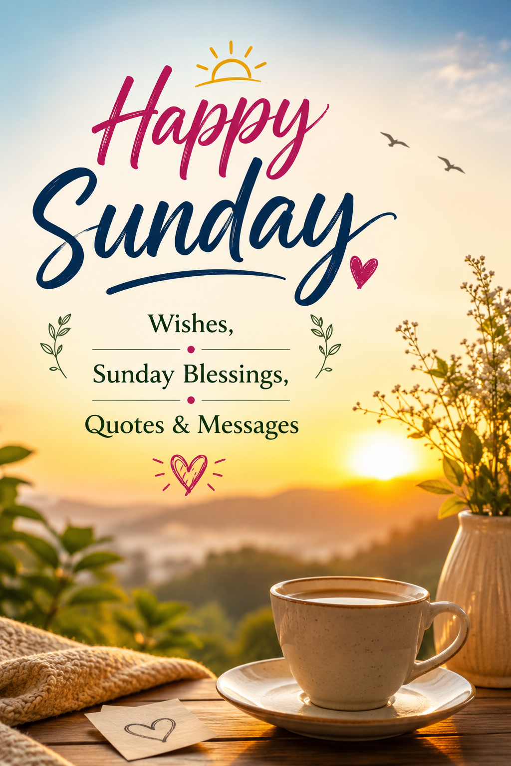Happy Sunday Wishes, Sunday Blessings, Quotes & Messages